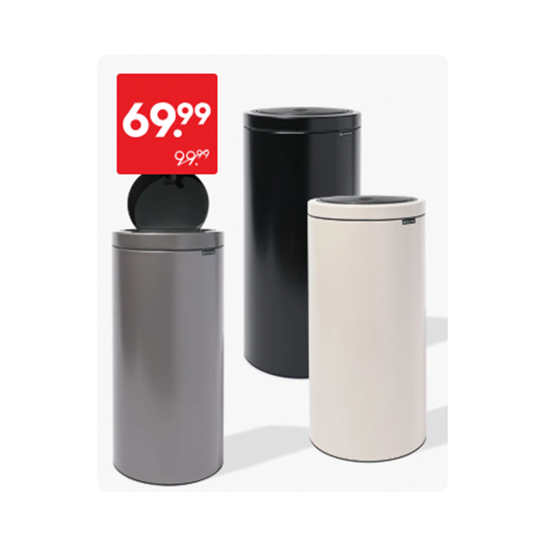 Brabantia prullenbakken 30L