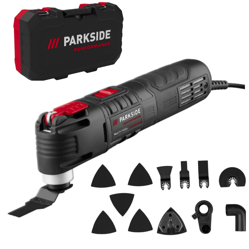 PARKSIDE PERFORMANCE Multitool 550W, incl. Accessoires-set en opbergkoffer