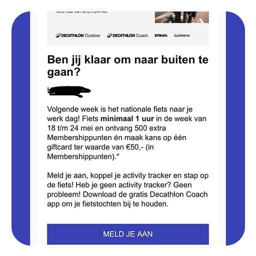 Gratis 500 Decathlon punten