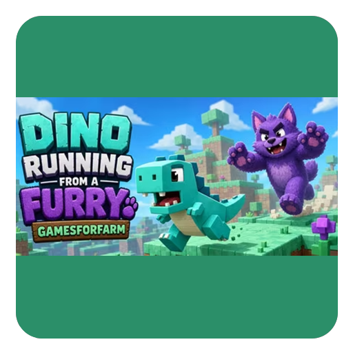 Gratis Dino running from a FURRY