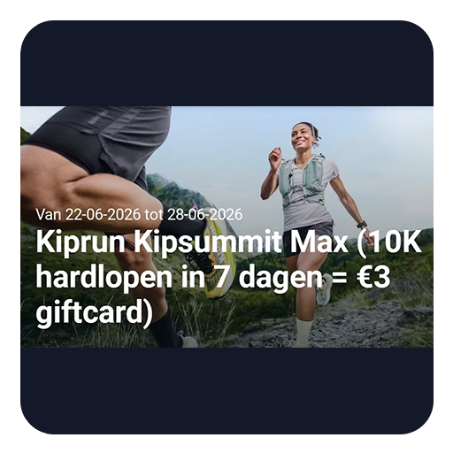 Gratis 3 euro giftcard bij 10k hardlopen