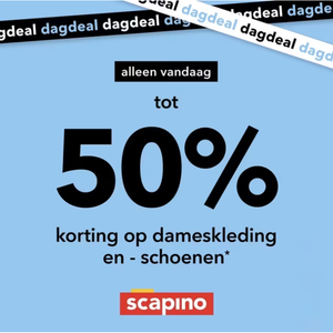 Dameskleding 50% korting bij Scapino